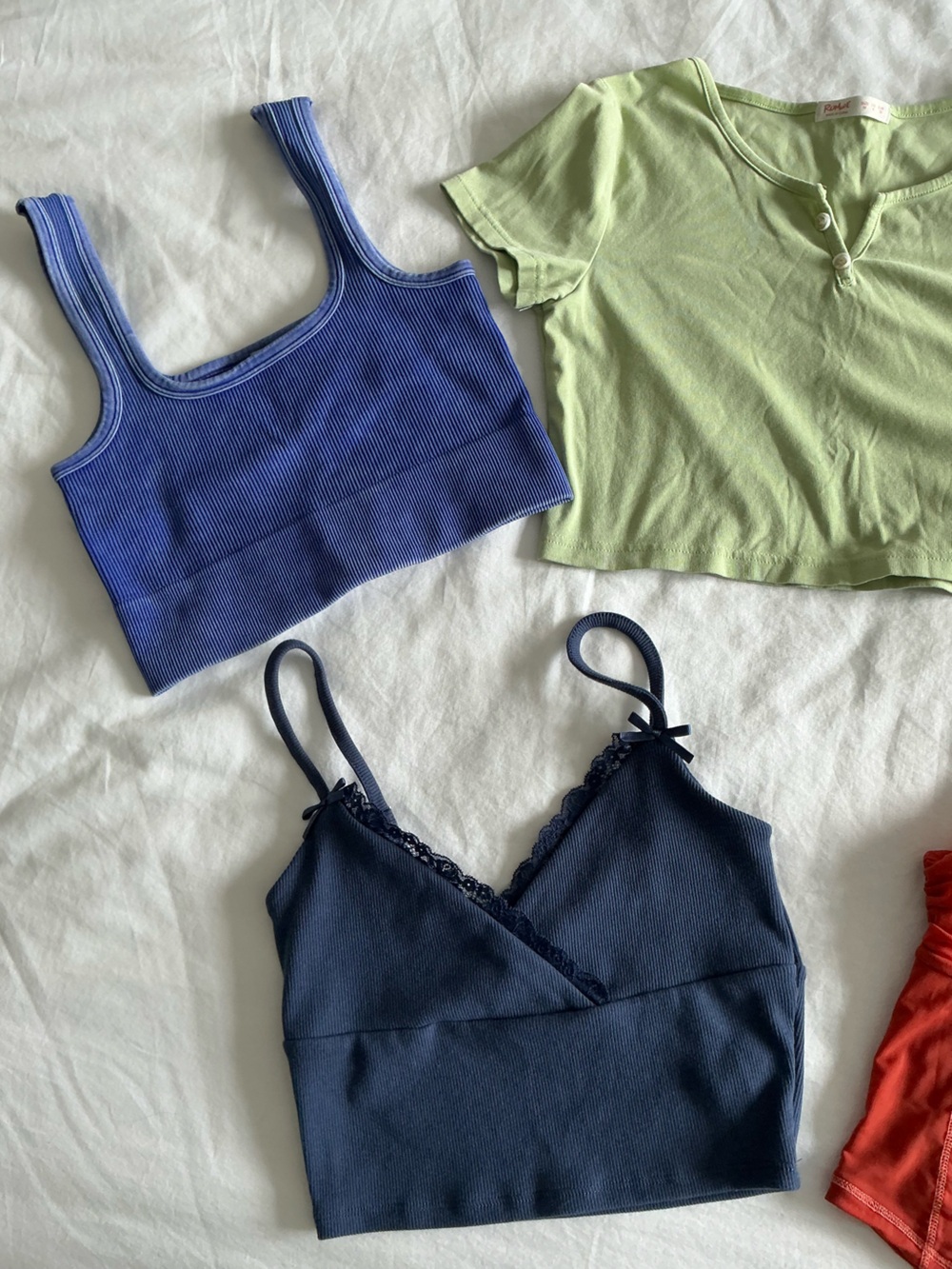 Bundle of Assorted Cropped Tank Tops Tees x 5 XS-M - Picture 2 of 13
